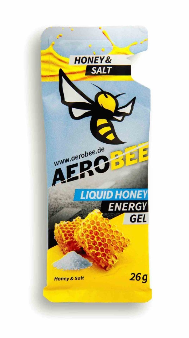 AeroBee Honey & Salt Liquid miodowy płynny żel energetyczny z solą morską 26 g AeroBee Honey & Salt Liquid miodowy płynny żel energetyczny z solą morską 26 g