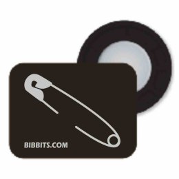 BibBits magnesy - agrafka czarny