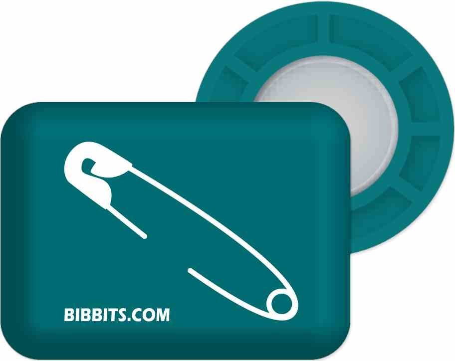 BibBits magnesy - agrafka petrol