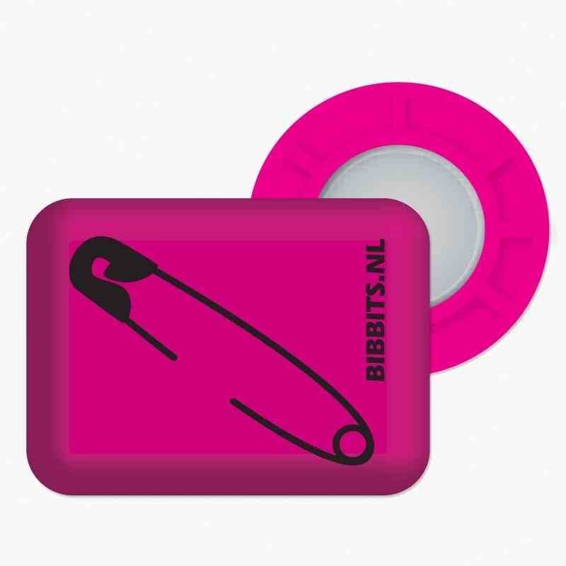 BibBits magnesy - agrafka różowy