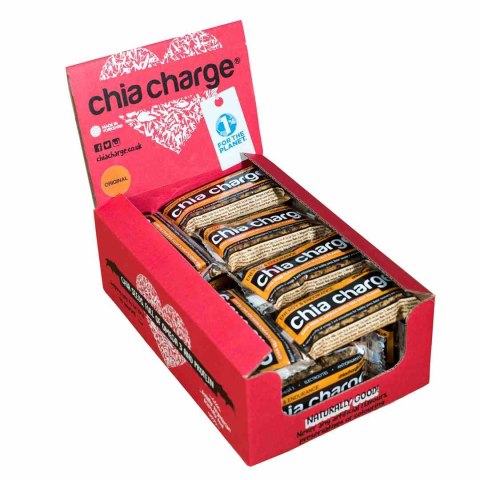 Chia Charge Mini Original Flapjacks - baton energetyczny z płatkami soli morskiej z nasionami chia 30g Chia Charge Mini Original Flapjacks - baton energetyczny z płatkami soli morskiej z nasionami chia 30g