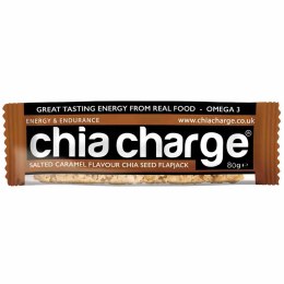Chia Charge Salted Caramel Flapjack - baton energetyczny słony karmel z nasionami chia 80g