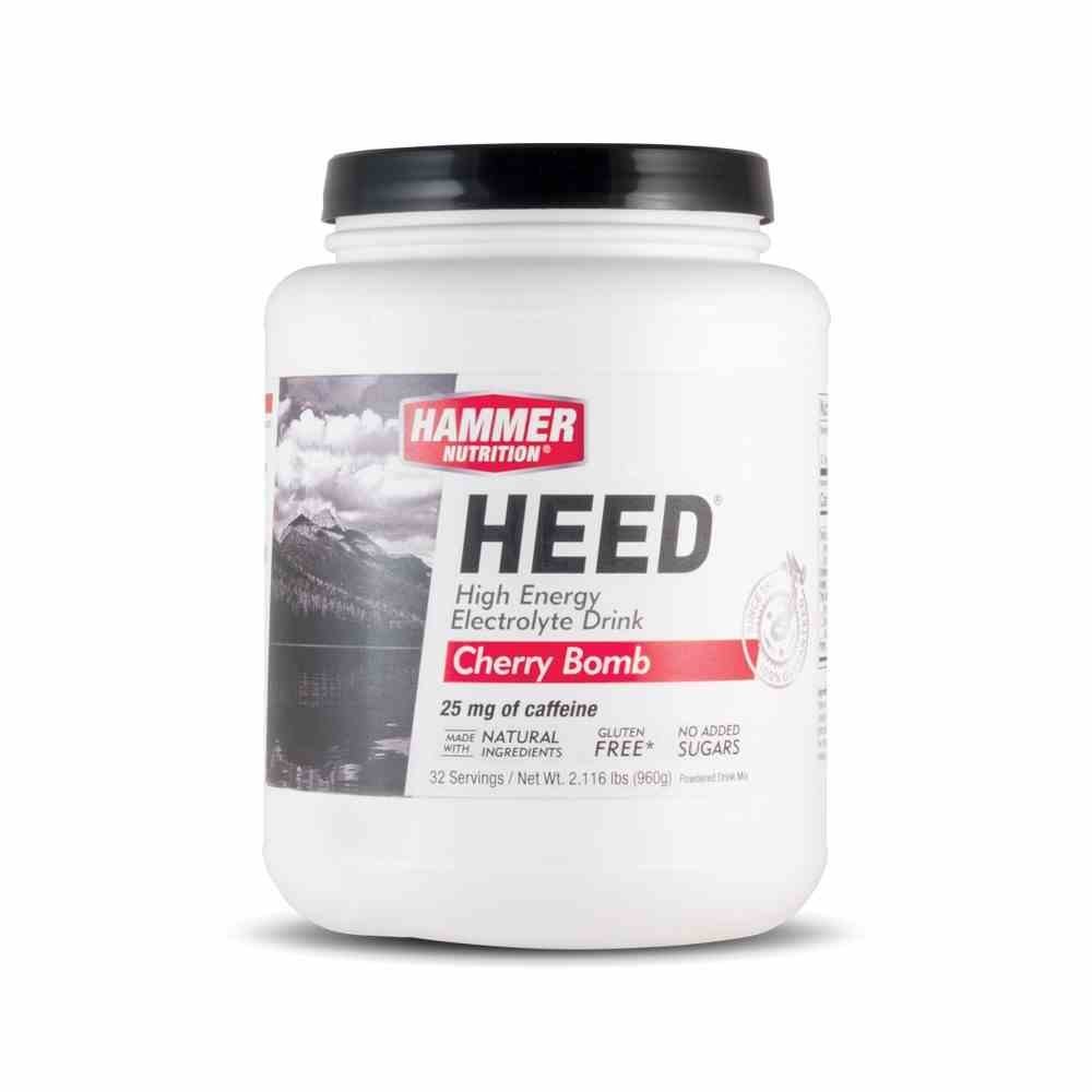 Hammer Nutrition HEED Cherry Bomb wysokoenergetyczny napój z elektrolitami o smaku wiśniowym 960 g z kofeiną (25 mg)