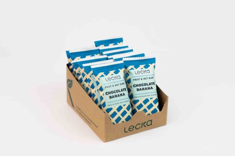 Lecka Fruit & Nut Bar Chocolate Banana baton owocowy 40 g Lecka Fruit & Nut Bar Chocolate Banana baton owocowy 40 g