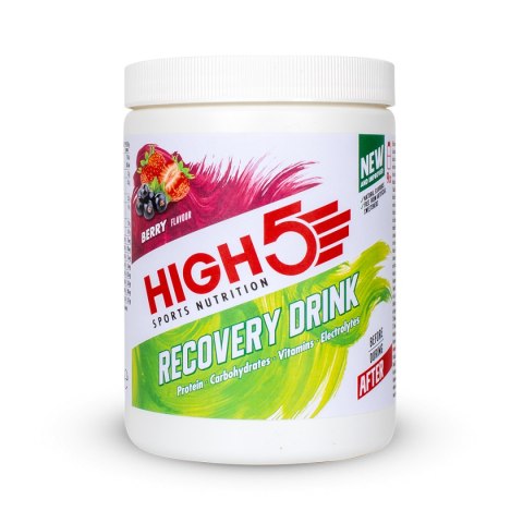 High5 Recovery Drink Berry napój białkowy o smaku jagodowym puszka 450 g