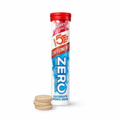 High5 Zero Electrolyte Sports Drink Caffeine Hit Berry napój z elektrolitami i z kofeiną o smaku jagodowym 20 x 4 g High5 Zero Electrolyte Sports Drink Caffeine Hit Berry napój z elektrolitami i z kofeiną o smaku jagodowym 20 x 4 g