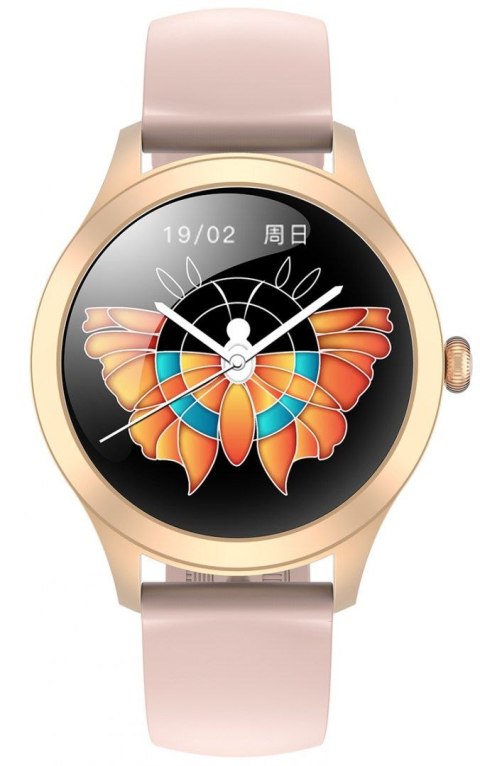 Damski SMARTWATCH G.Rossi SW014G-3 Różowe złoto, Silikonowy pasek Damski SMARTWATCH G.Rossi SW014G-3 Różowe złoto, Silikonowy pasek