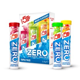 High5 Zero Electrolyte Sports Drink Triple Pack Berry, Citrus, Tropical - zestaw 3 napójów z elektrolitami 3 x 20 x 4 g