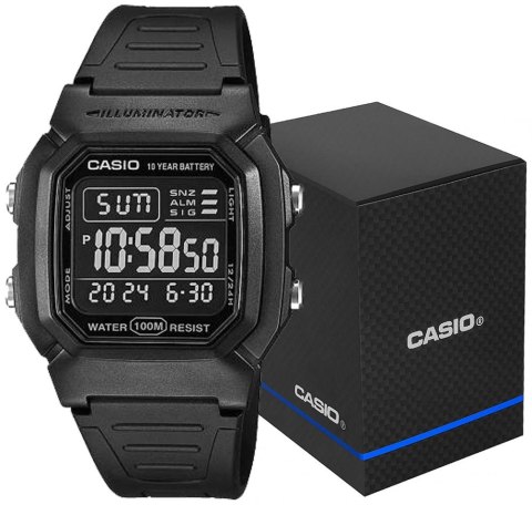 Zegarek Męski CASIO W-800H-1BVES + BOX Zegarek Męski CASIO W-800H-1BVES + BOX