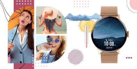 Smartwatch Giewont Supernova SmartCall GW330-1 Rose Gold Shine/Powder Pink Smartwatch Giewont Supernova SmartCall GW330-1 Rose Gold Shine/Powder Pink