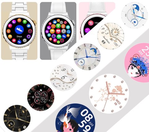 Smartwatch Damski Rubicon RNCE92 PRO White/2 x Pasek SMARUB171 Smartwatch Damski Rubicon RNCE92 PRO White/2 x Pasek SMARUB171