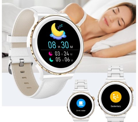 Smartwatch Damski Rubicon RNCE92 PRO White/2 x Pasek SMARUB171 Smartwatch Damski Rubicon RNCE92 PRO White/2 x Pasek SMARUB171