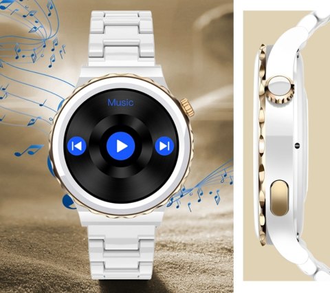 Smartwatch Damski Rubicon RNCE92 PRO White/2 x Pasek SMARUB171 Smartwatch Damski Rubicon RNCE92 PRO White/2 x Pasek SMARUB171