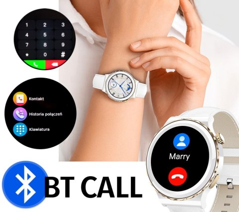 Smartwatch Damski Rubicon RNCE92 PRO White/2 x Pasek SMARUB171 Smartwatch Damski Rubicon RNCE92 PRO White/2 x Pasek SMARUB171