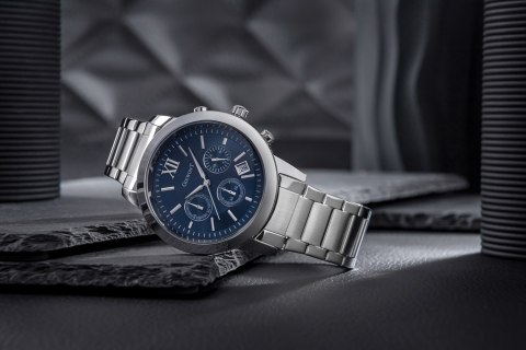 Zegarek Męski GIEWONT Apex Chrono GW6480-2 Chronograf Silver/Blue Zegarek Męski GIEWONT Apex Chrono GW6480-2 Chronograf Silver/Blue