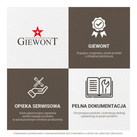 Zegarek Męski GIEWONT Timeless GW4290-2 Silver/Black Zegarek Męski GIEWONT Timeless GW4290-2 Silver/Black