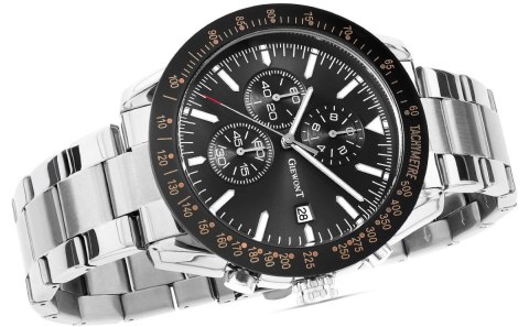 Zegarek Męski Giewont PrimeChrono GW8620-1 Chronograf Silver/Black Zegarek Męski Giewont PrimeChrono GW8620-1 Chronograf Silver/Black