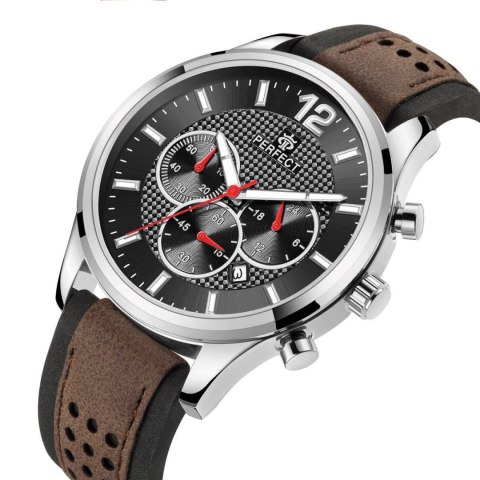 Zegarek Męski Perfect Chronograf CH01L-05 + Box Zegarek Męski Perfect Chronograf CH01L-05 + Box