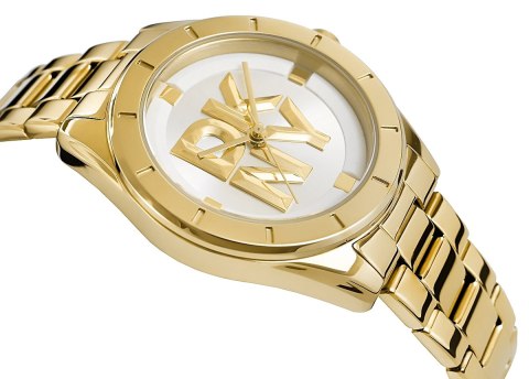 Zegarek Damski DKNY Chambers Midi Gold DK1L016M0065 + BOX Zegarek Damski DKNY Chambers Midi Gold DK1L016M0065 + BOX