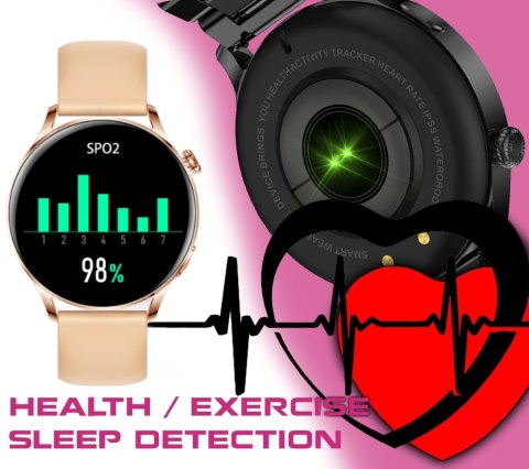 Smartwatch Damski RUBICON RNCE81 Rose Gold SMARUB131 Smartwatch Damski RUBICON RNCE81 Rose Gold SMARUB131