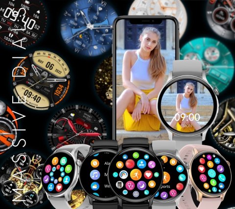 Smartwatch Damski RUBICON RNCF10 Rose Gold/Pink SMARUB239 Smartwatch Damski RUBICON RNCF10 Rose Gold/Pink SMARUB239