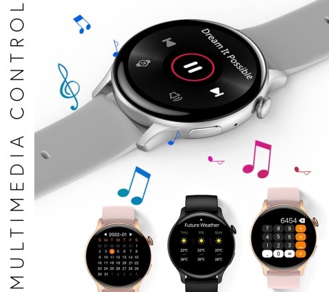 Smartwatch Damski RUBICON RNCF10 Rose Gold/Pink SMARUB239 Smartwatch Damski RUBICON RNCF10 Rose Gold/Pink SMARUB239