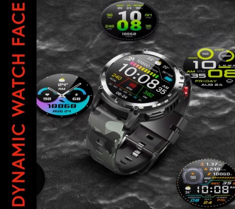 Smartwatch Męski RUBICON RNCF08 Black/Moro SMARUB232 Smartwatch Męski RUBICON RNCF08 Black/Moro SMARUB232