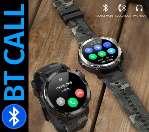 Smartwatch Męski RUBICON RNCF08 Black/Moro SMARUB232 Smartwatch Męski RUBICON RNCF08 Black/Moro SMARUB232