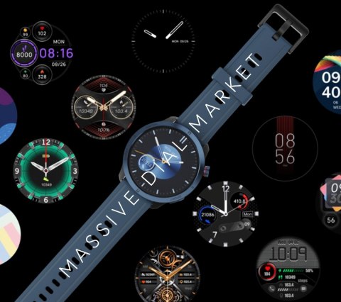 Smartwatch Męski RUBICON RNCF14 Black SMARUB250 Smartwatch Męski RUBICON RNCF14 Black SMARUB250