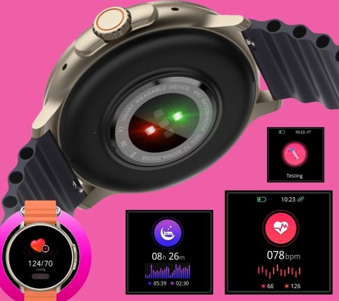 Smartwatch RUBICON RNCF15 Tytan/Orange SMARUB258 Smartwatch RUBICON RNCF15 Tytan/Orange SMARUB258