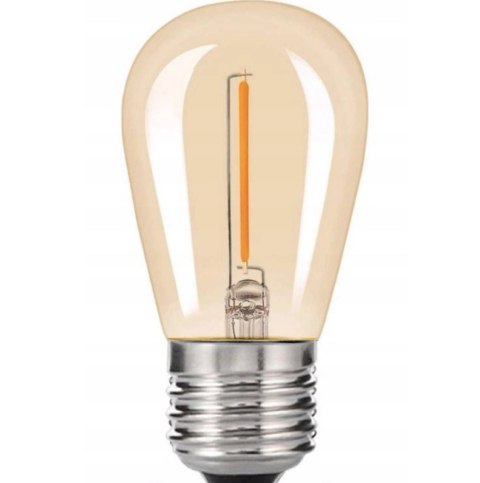 Girlanda ogrodowa żarówkowa 10m 10pkt + 10szt żarówka Edison LED 1W ST45 E27 2300K