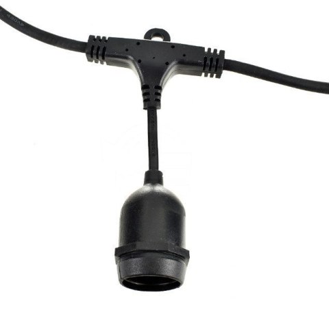 Girlanda ogrodowa żarówkowa łańcuch 20m 20pkt oprawa do żarówek E27