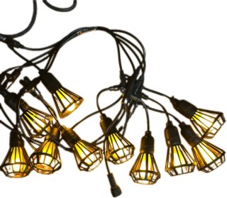 Girlanda świetlna łańcuch 10W 5m 10 żarówek imitujących płomień