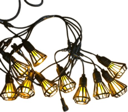 Girlanda świetlna łańcuch 10W 5m 10 żarówek imitujących płomień