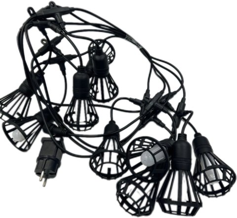 Girlanda świetlna łańcuch 10W 5m 10 żarówek imitujących płomień