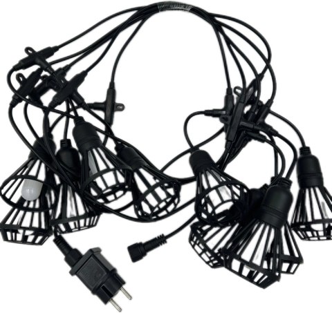 Girlanda świetlna łańcuch 10W 5m 10 żarówek imitujących płomień