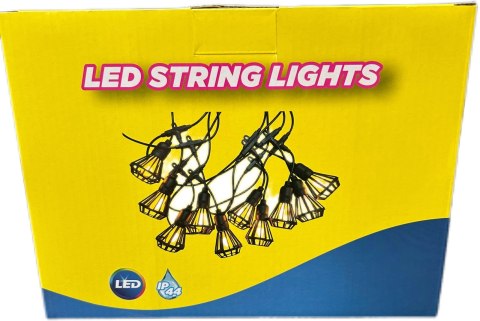 Girlanda świetlna łańcuch 10W 5m 10 żarówek imitujących płomień