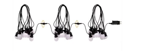 Girlanda świetlna łańcuch RGBW 12W 10m 20 żarówek G50 sterowalna