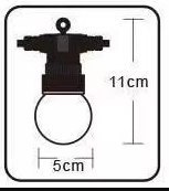 Girlanda świetlna łańcuch RGBW 12W 10m 20 żarówek G50 sterowalna