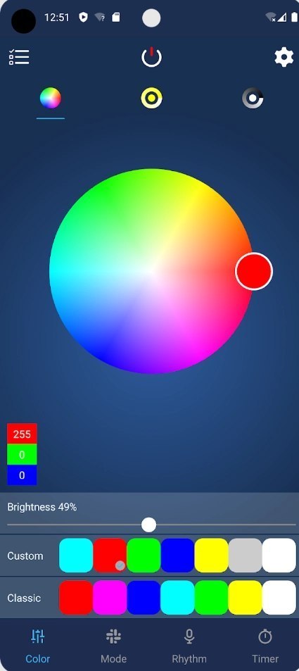 Girlanda świetlna łańcuch RGBW 12W 10m 20 żarówek G50 sterowalna