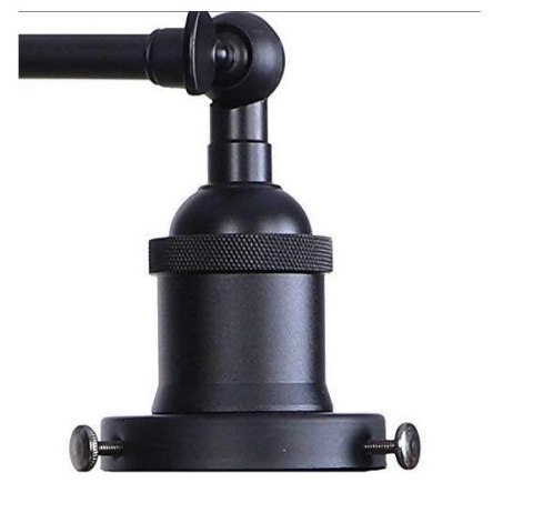 Kinkiet ścienny lampa na E27 czarna Retro metalowa
