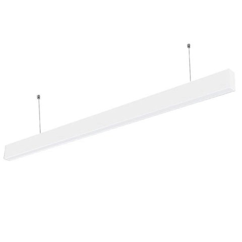 Lampa LED liniowa wisząca biurowa biała 100W 240cm 6000lm 4000K naturalna barwa
