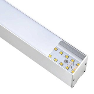 Lampa LED liniowa wisząca biurowa biała 100W 240cm 6000lm 4000K naturalna barwa