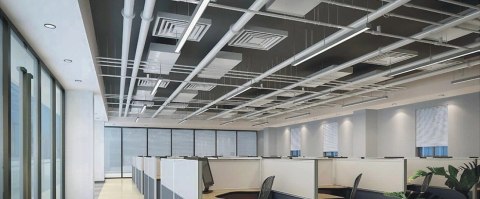 Lampa LED liniowa wisząca biurowa biała 100W 240cm 6000lm 4000K naturalna barwa