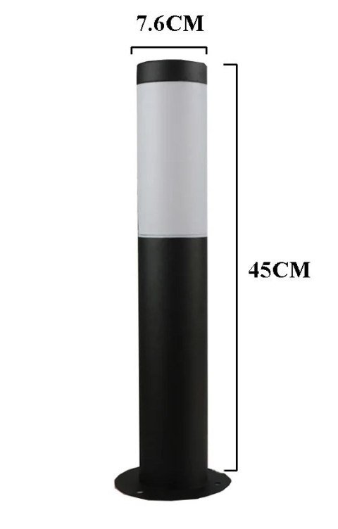 Lampa LED ogrodowa 45 cm zewnętrzny słupek stojący E27