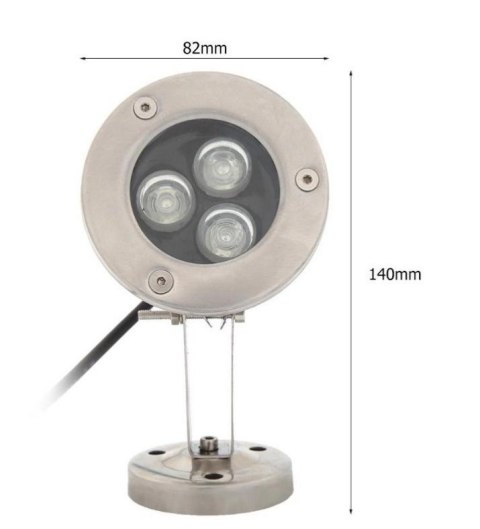 Lampa basenowa fontannowa LED 3W Green IP65