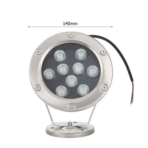 Lampa basenowa fontannowa LED 9W Red IP65