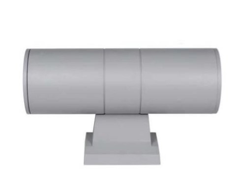 Lampa elewacyjna natynkowa punktowa kinkiet szara 2x9W 3000K 1800lm IP65 Kąt 45 °