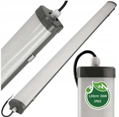 Lampa hermetyczna liniowa LED 120cm 36W 6000K 3000lm