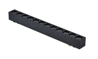 Lampa magnetyczna LED 12W 4000K szynowa liniowa czarna 48V